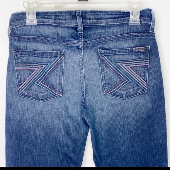 7 For All Mankind Flynt Dark wash Bootcut Jeans 26 - Picture 3 of 14